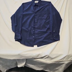 F&F Signature Navy Pinstripe Formal Shirt A12 1354