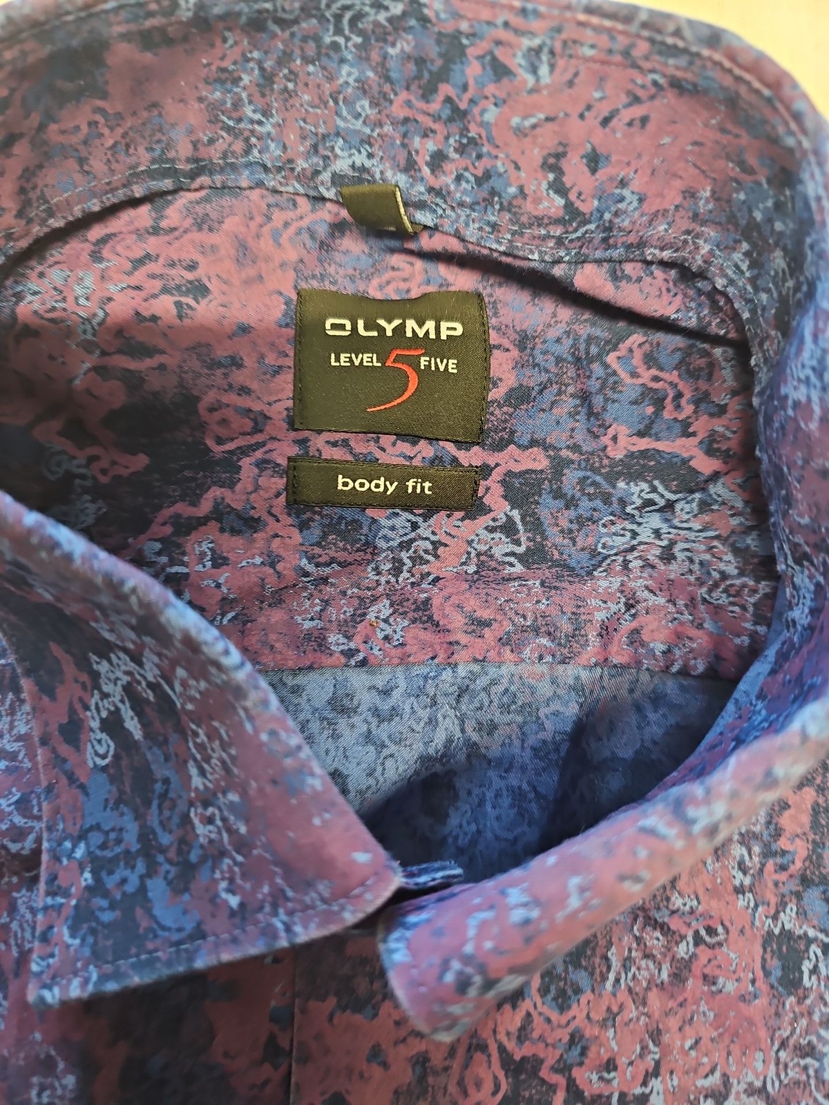 Olymp Level 5 Five Body Fit Patterned Shirt A12 1355