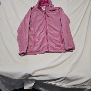 Weird Fish Macaroni Fleece Full Zip Hooded Sweatshirt Pink UK 14 A12 1357