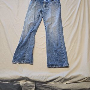 Vintage Nico Blue Bootcut Jeans with Distressed Hem A12 1348 W30