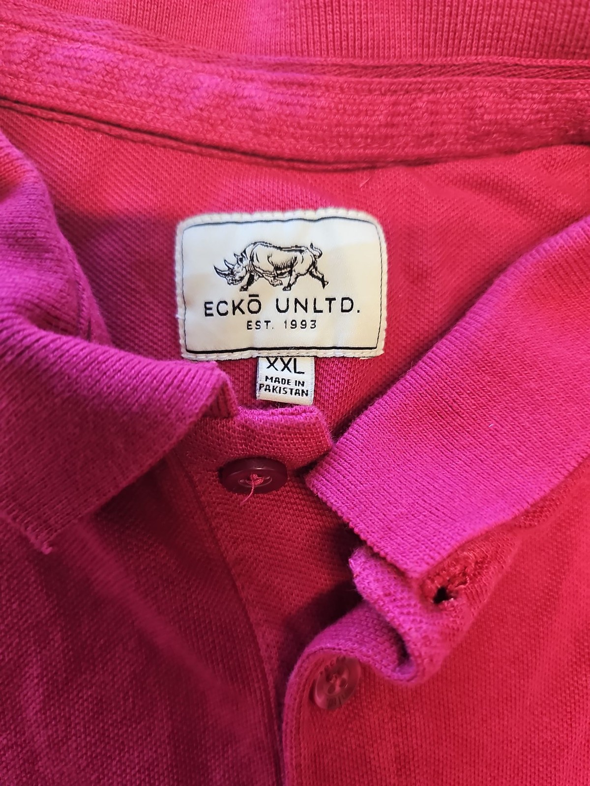 Ecko Unltd. XXL Pink Piqué Polo Shirt A9 147