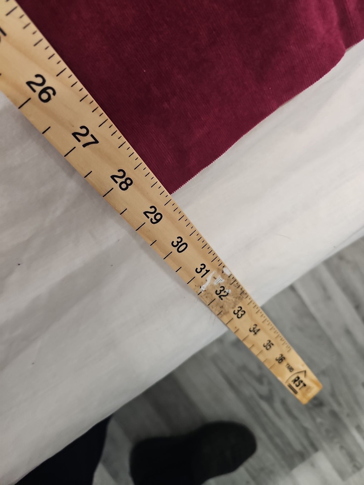 Cotton Traders Burgundy Corduroy Elastic Waist Trousers A4 1246 - Image 7